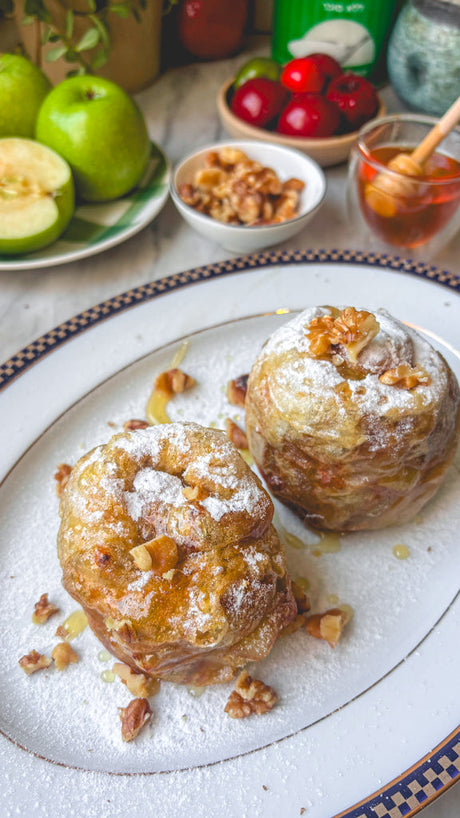 שבלולי תפוחים ללא גלוטן מדפי אורז