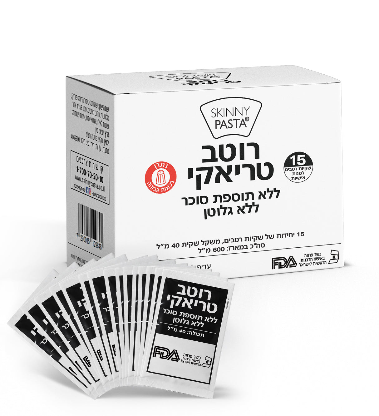 רוטב טריאקי ללא תוספת סוכר וגלוטן - 15 שקיות אישיות