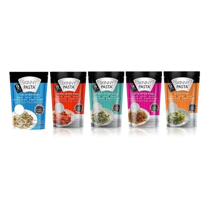 מארז 30 יחידות סקיני פסטה קונג'אק מיקס כל הצורות (מחיר ליח' 8.9 ש"ח)
