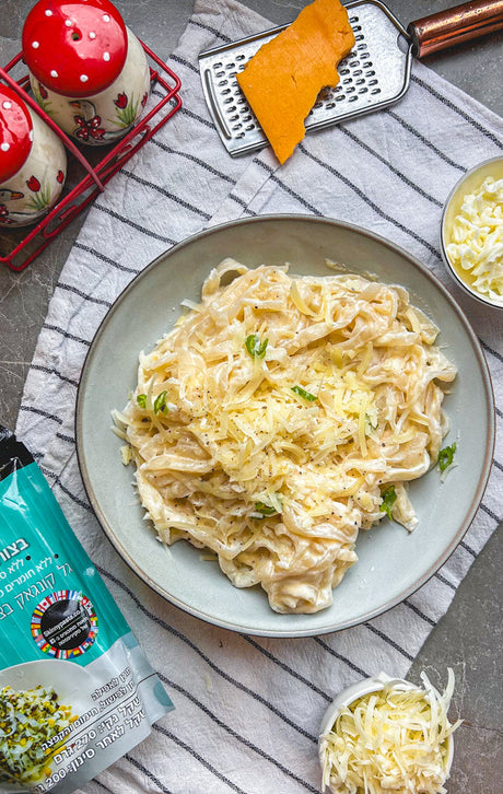 פסטה ארבע גבינות דיאטטי ללא גלוטן וללא סוכר